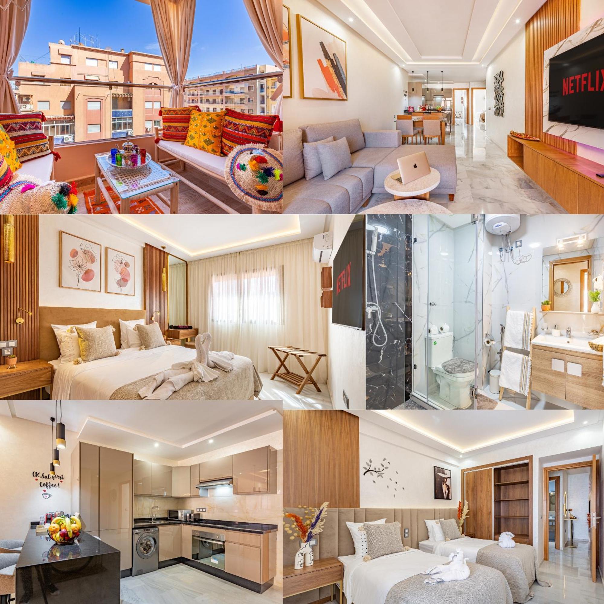 Magnifique Appartement Unique Et Central! Marrakesh Luaran gambar
