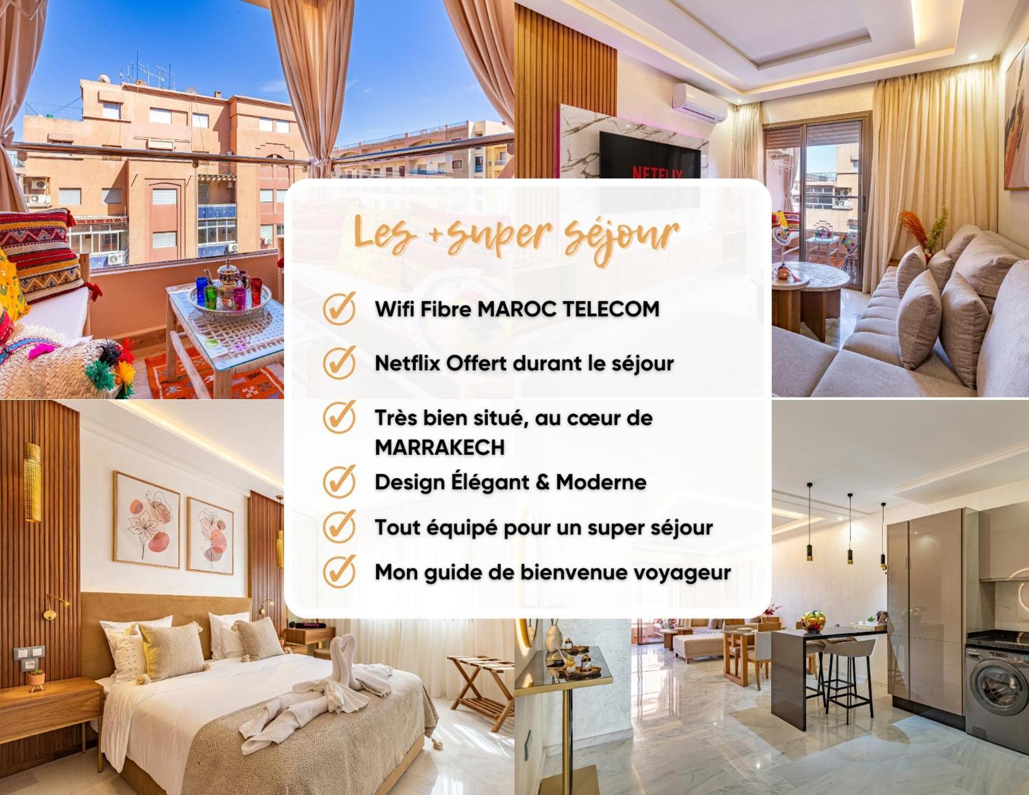 Magnifique Appartement Unique Et Central! Marrakesh Luaran gambar