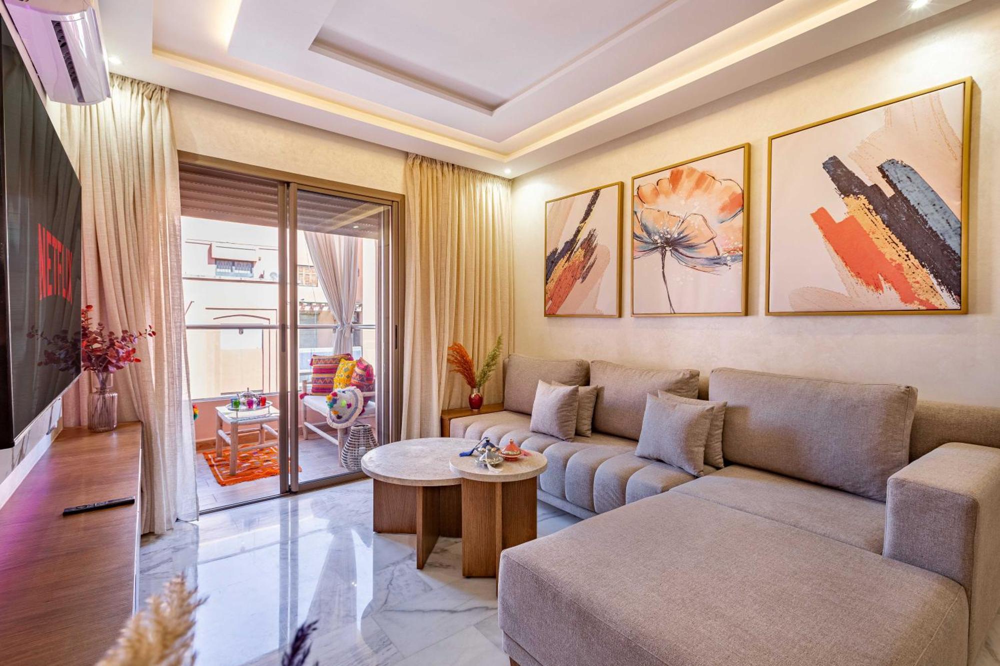 Magnifique Appartement Unique Et Central! Marrakesh Luaran gambar